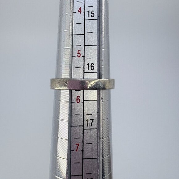 VTG Sterling Silver 925 Cubic Zirconia Prong Set Statement Ring Size 6.75 - Picture 7 of 8